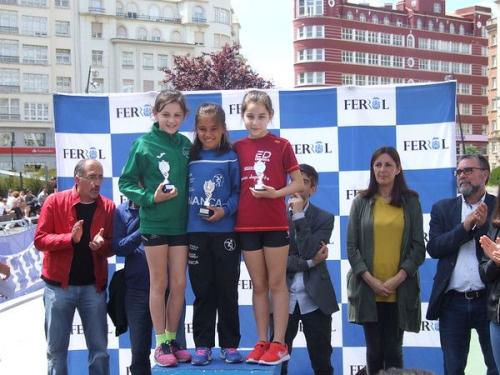 Ian Méndez, subcampión da Milla Atlántica de Ferrol. Ademáis, Henar bronce en alevín feminino