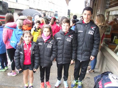 2 Títulos autonómicos e un subcampionato. !!! Increíbles resultados do Maderas Barcia Lourenzá no Cto. Galego de Milla en Ruta. Santiago de Compostela