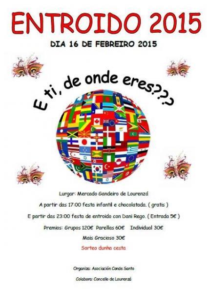 LA ASOCIACIÓN CONDE SANTO ORGANIZA EL LUNES DE CARNAVAL PARA EL PRÓXIMO DÍA 16. HABRÁ ACTIVIDADES PARA NIÑOS, CHOCOLATADA, FIESTA DE DISFRACES Y PREMIOS PARA GRUPOS, PAREJAS, INDIVIDUAL Y EL MÁS CHISTOSO