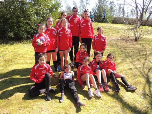 Galego Campo a través. A Estrada 2016. O equipo INFANTIL FEMININO sobreponse ás circunstancias e logra A MEDALLA DE BRONCE POR EQUIPOS!!!
