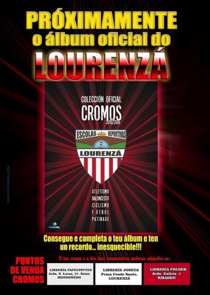 INVITACIÓN PRESENTACIÓN OFICIAL ÁLBUM DE CROMOS DAS ESCOLAS LOURENZÁ