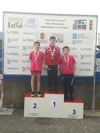 Duatlon: "O Debut en Provincial Soñado". Henar e Ian Méndez, Campións Provinciais benxamín e alevín!!! Maderas Naciente, novo patrocinador da sección!!!