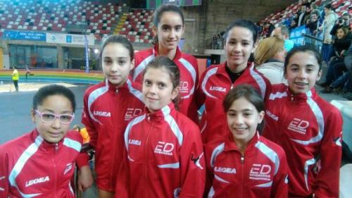 Las Balas Benjamín e Infantil Femenino destacaron en la Final Gallega de Pista Cubierta de la Liga Federada