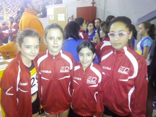 Las Balas Benjamín e Infantil Femenino destacaron en la Final Gallega de Pista Cubierta de la Liga Federada