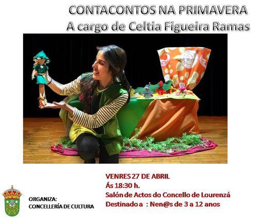 O CONCELLO ORGANIZA UNHA ACTUACIÓN DE CONTACONTOS PARA CELEBRAR O DÍA DO LIBRO ESTE VENRES, DÍA 27
